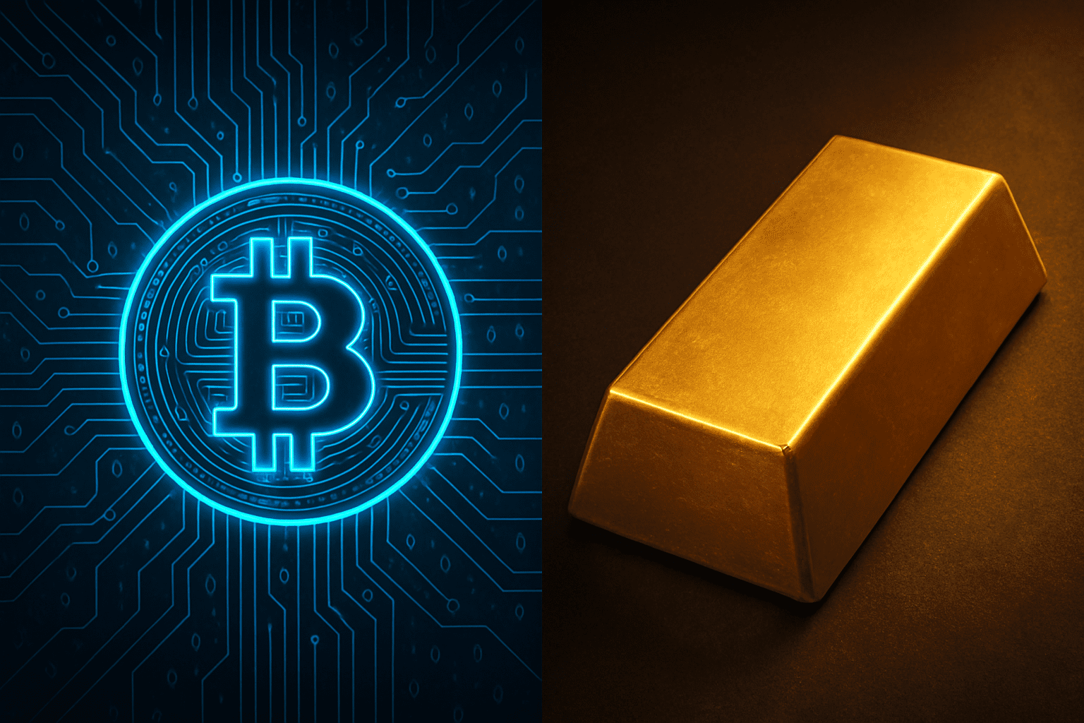 Bitcoin vs. Emas